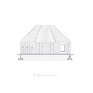 Elevation of the octagonal house at Hoji Gangneung by AOA Architect