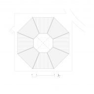 Roof plan of the octagonal house at Hoji Gangneung by AOA Architect