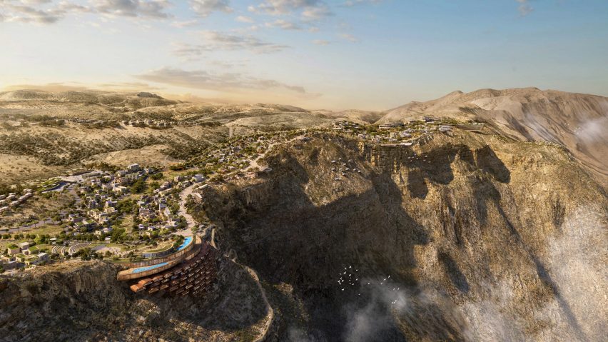Visualisation of the wider Omani Mountain Destination in Oman