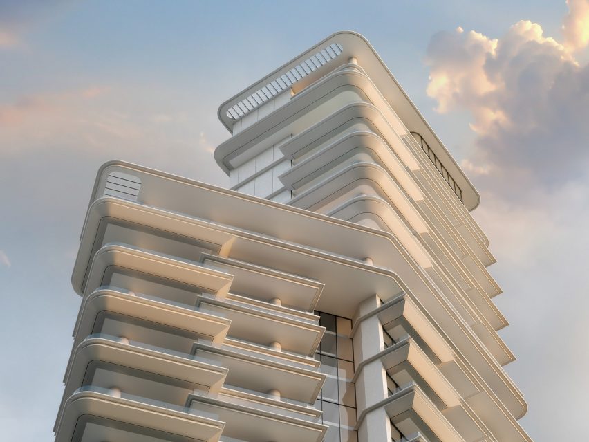 Vela residential tower by Foster + Partners for Omniyat