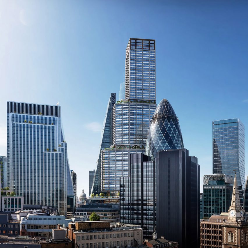 One Undershaft by Eric Parry Architects redesigned to be UK's tallest building