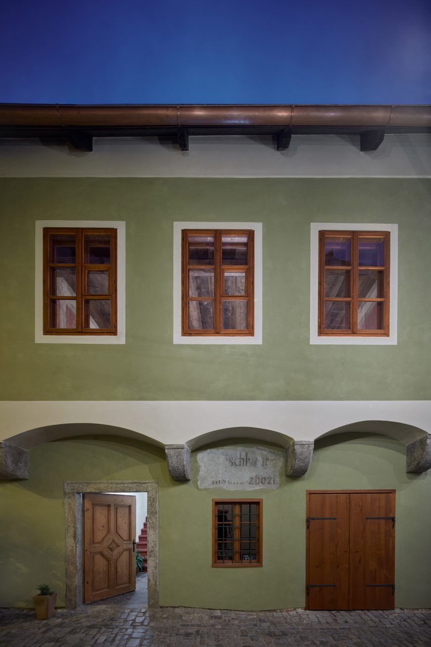 نمای بیرونی خانه Masná 130 در Český Krumlov، جمهوری چک توسط ORA