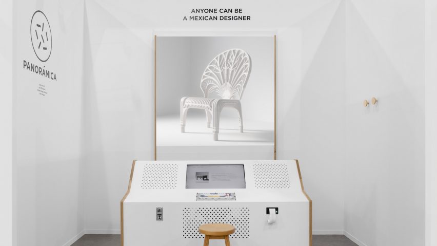 Panoramica furniture creating AI at Zona Maco
