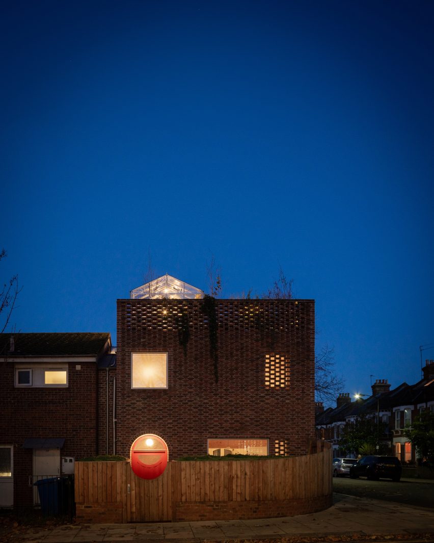 Night view of Peckham house by Surman Weston