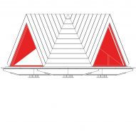 Elevation of Pinwheel shelter in the Italian Alps by EX