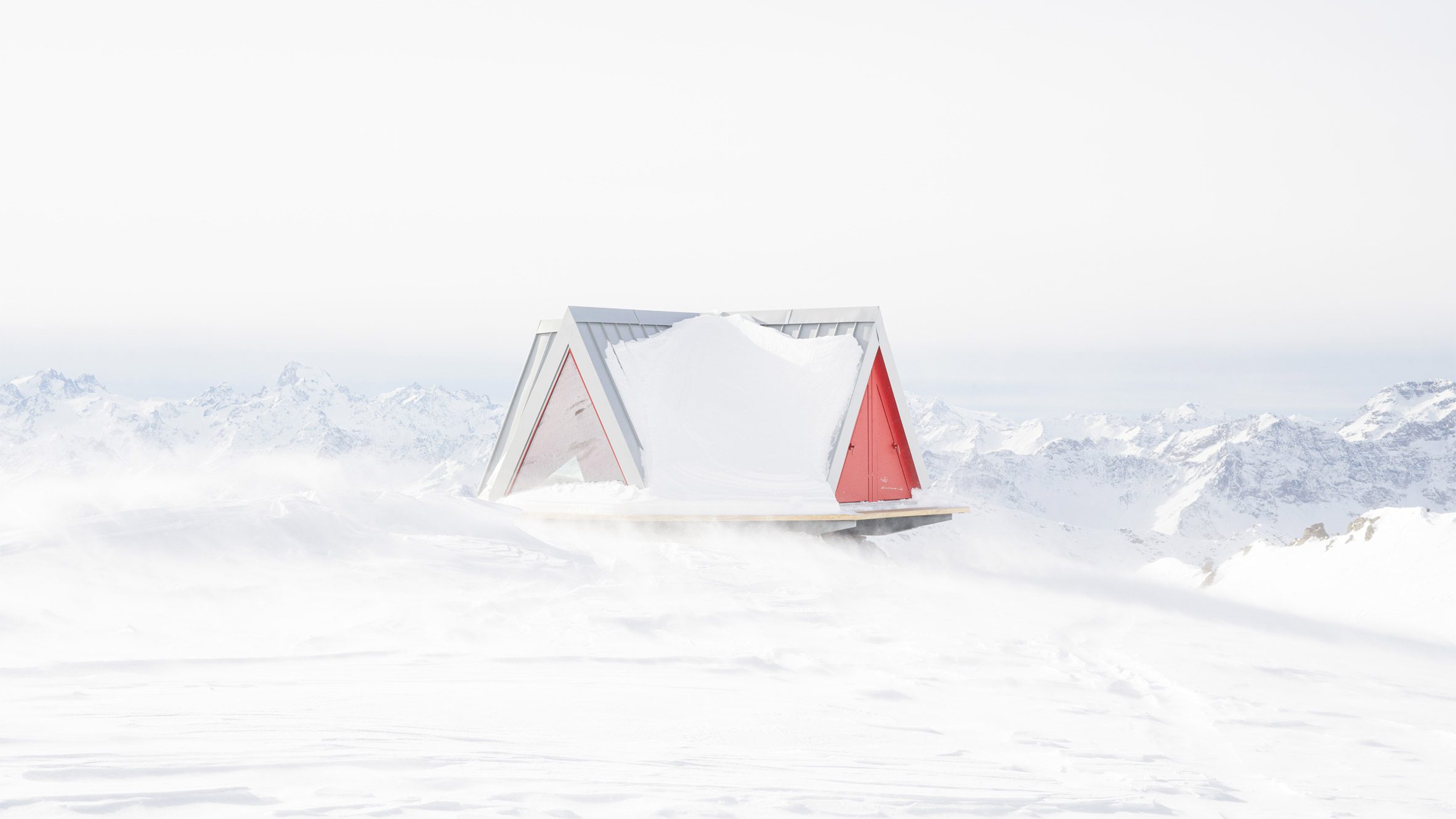 Pinwheel shelter in the Italian Alps by EX