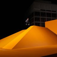 PlayLab Inc creates "surreal" pyramidal skate ramp for LA's art week