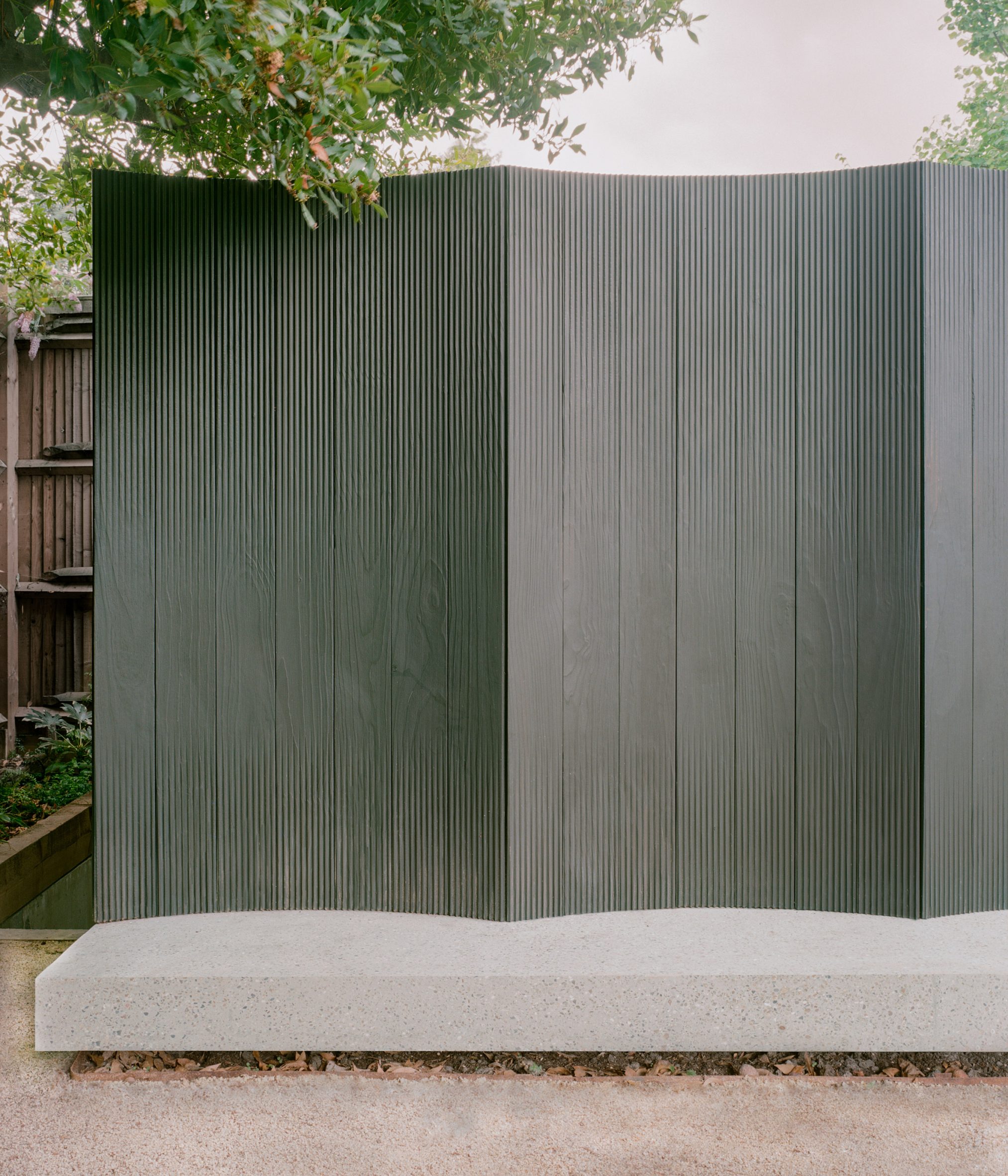 Charred-timber exterior of Shou Sugi Bangers by Unknown Works