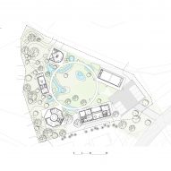 Ground floor site plan of Hoji Gangneung by AOA Architects