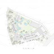 Roof site plan of Hoji Gangneung by AOA Architects