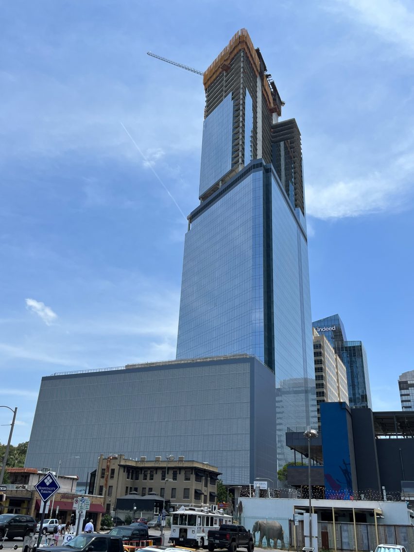 Tower under construction in Austin