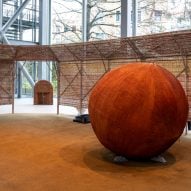 Bijoy Jain creates bamboo hut and stone furniture for Paris exhibition