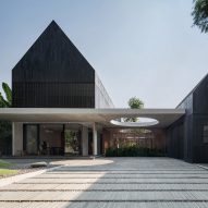 Halo-shaped skylights illuminate Indonesian home by Tamara Wibowo Architects