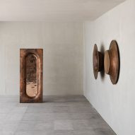 Manu Bañó forms sculptural mirrors from single sheet of copper