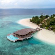 Stingray-shaped roof crowns Maldives restaurant by Atelier Nomadic