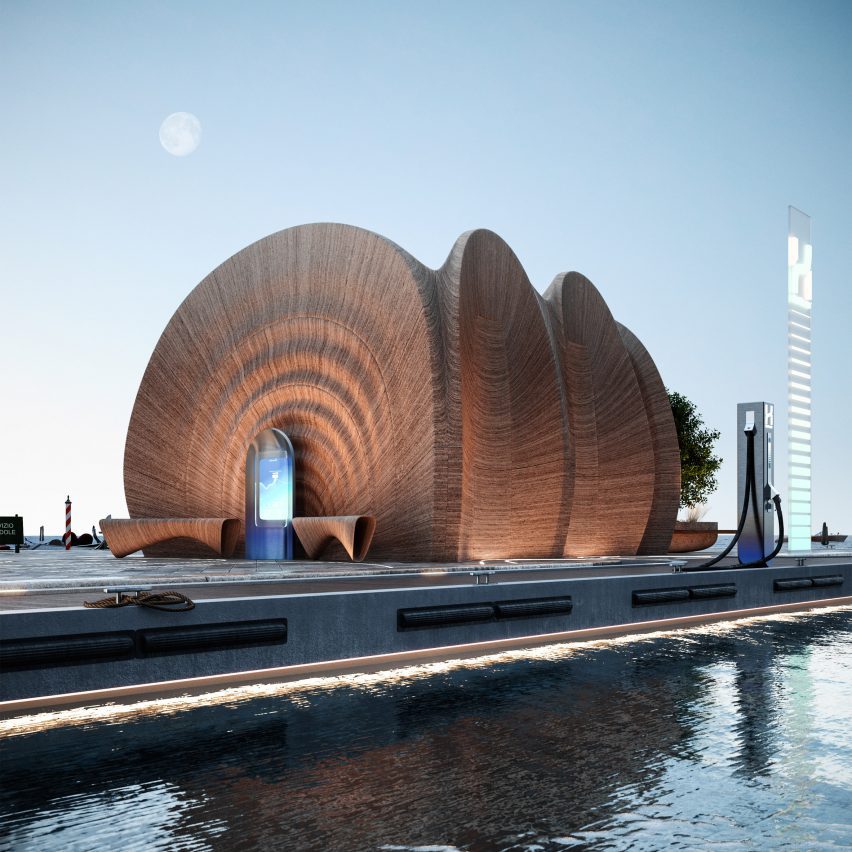 Zaha Hadid Architects unveils hydrogen refuelling stations for Italian marinas