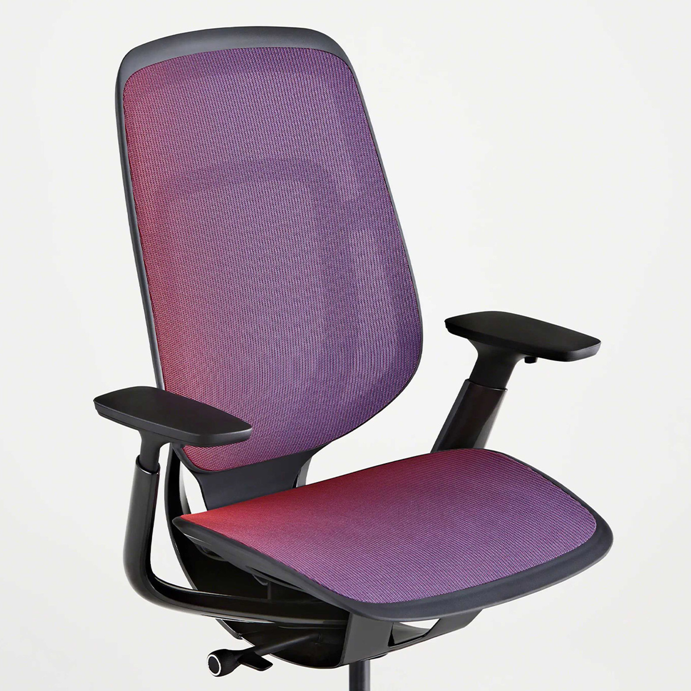 Black and purple Steelcase Karman chair