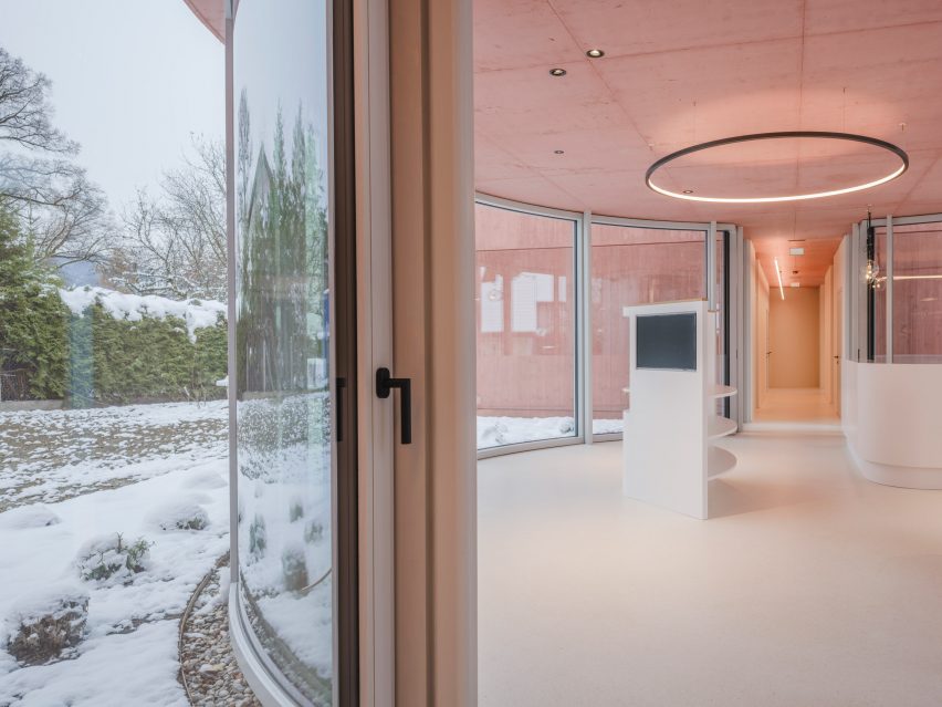 Clinic reception by Steiner Architecture in Salzburg