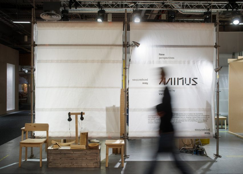 Minus Furniture exhibition stand at Stockholm Furniture Fair