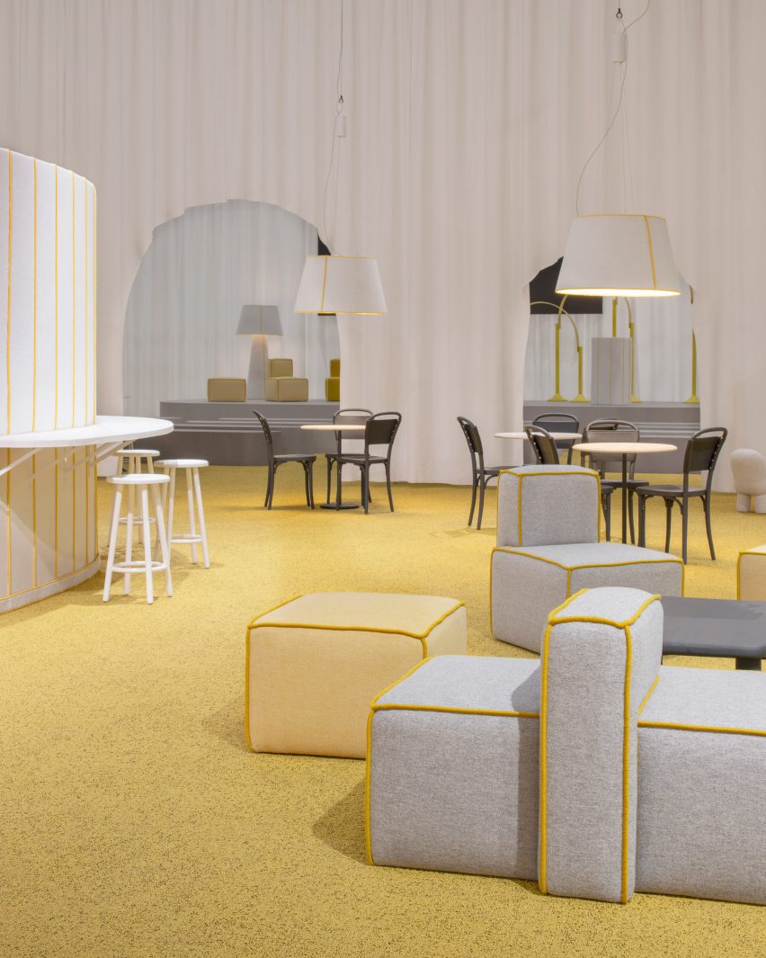 The Yellow Thread bar and stage by Färg & Blanche