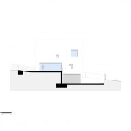 Sectional elevation of SV House by Spaceworkers in Portugal