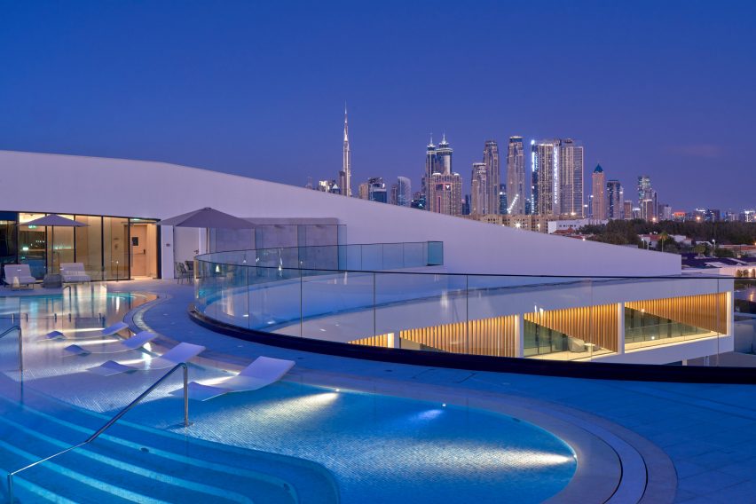 Rooftop pool at The H Residence in Dubai