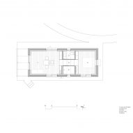 Floor plan of The Long House at Hoji Gangneung by AOA Architect