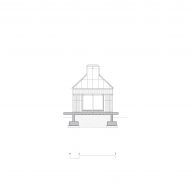 Elevation of The Long House at Hoji Gangneung by AOA Architect