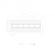 Roof plan of The Long House at Hoji Gangneung by AOA Architect