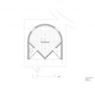 Floor plan of The Round House at Hoji Gangneung by AOA Architect
