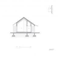 Section of The Round House at Hoji Gangneung by AOA Architect