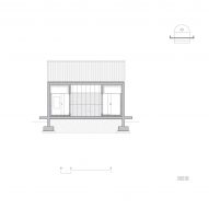 Section of The Round House at Hoji Gangneung by AOA Architect