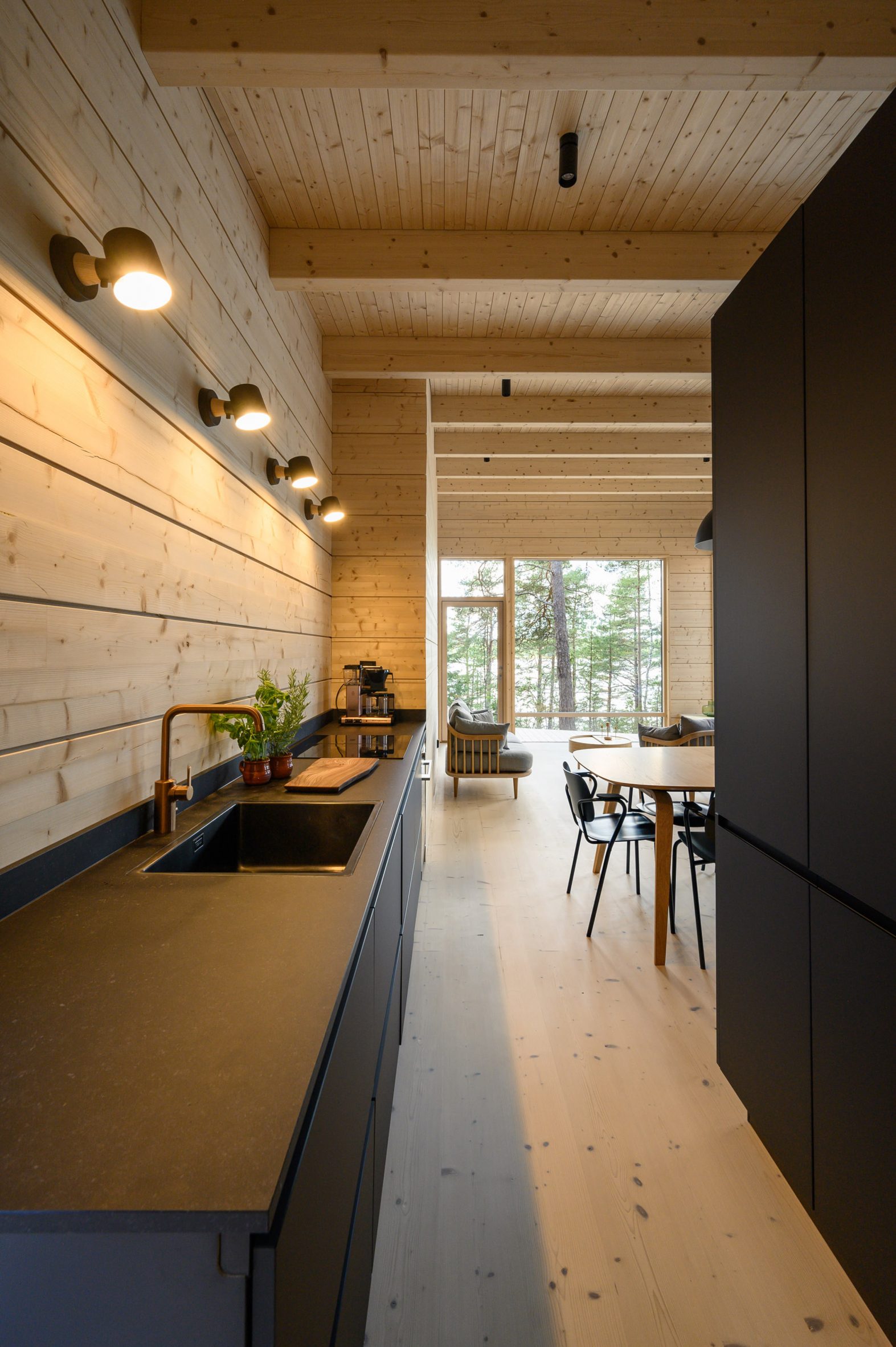 Kitchen interior of holiday home by MNY Arkitekter