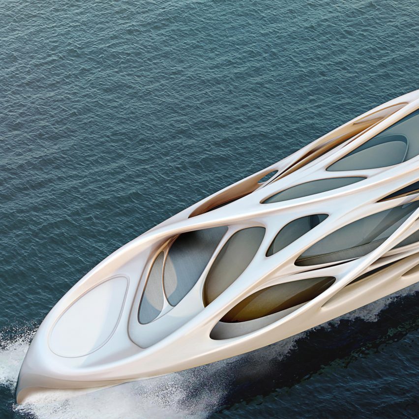 Yacht concept by Zaha Hadid Architects