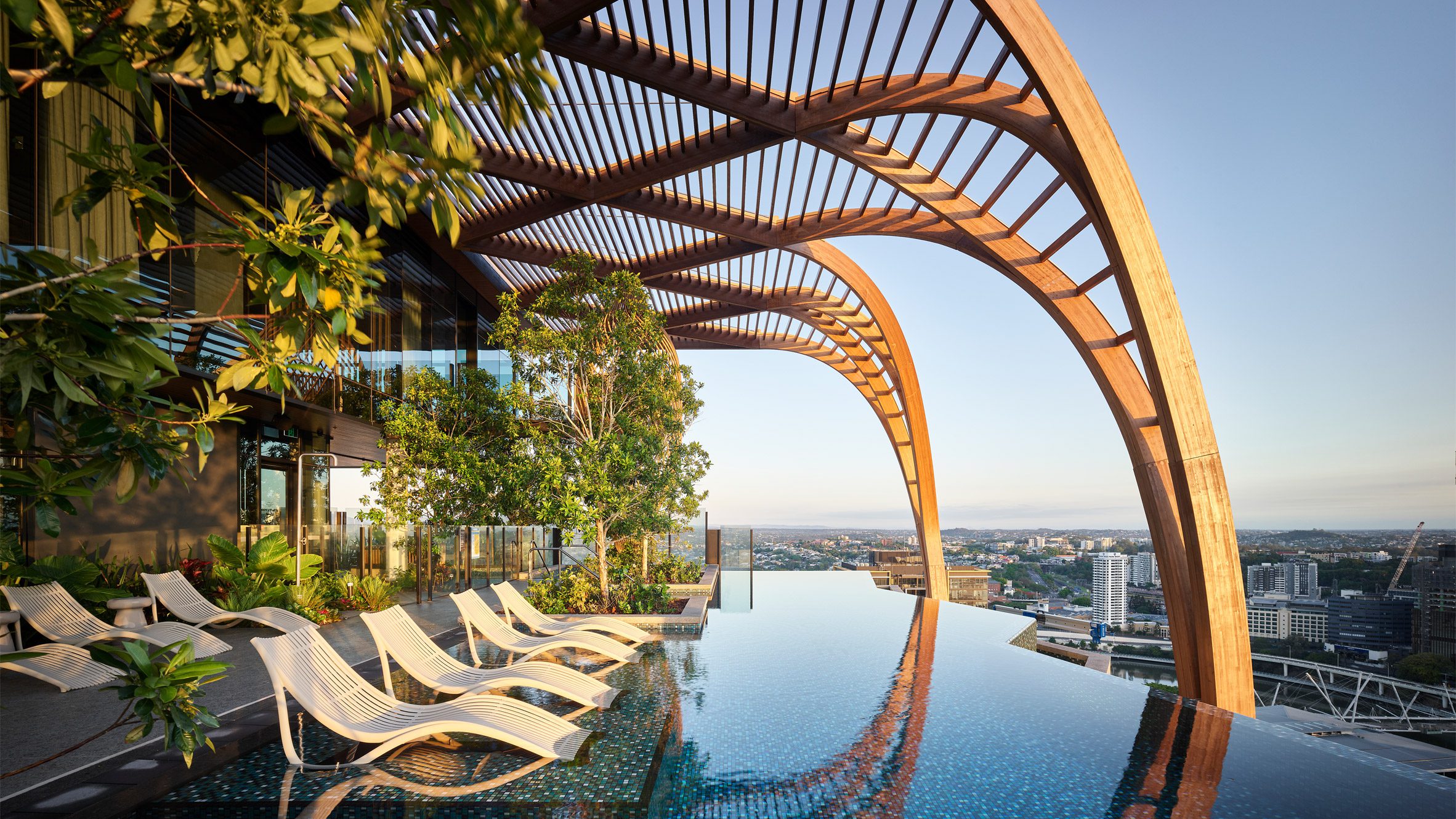 Timber "roots" frame Brisbane high-rise by Koichi Takada Architects - Vimarsana News