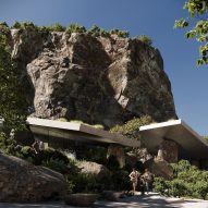 Concrete slabs will enclose national park pavilions by CEBRA in Albania
