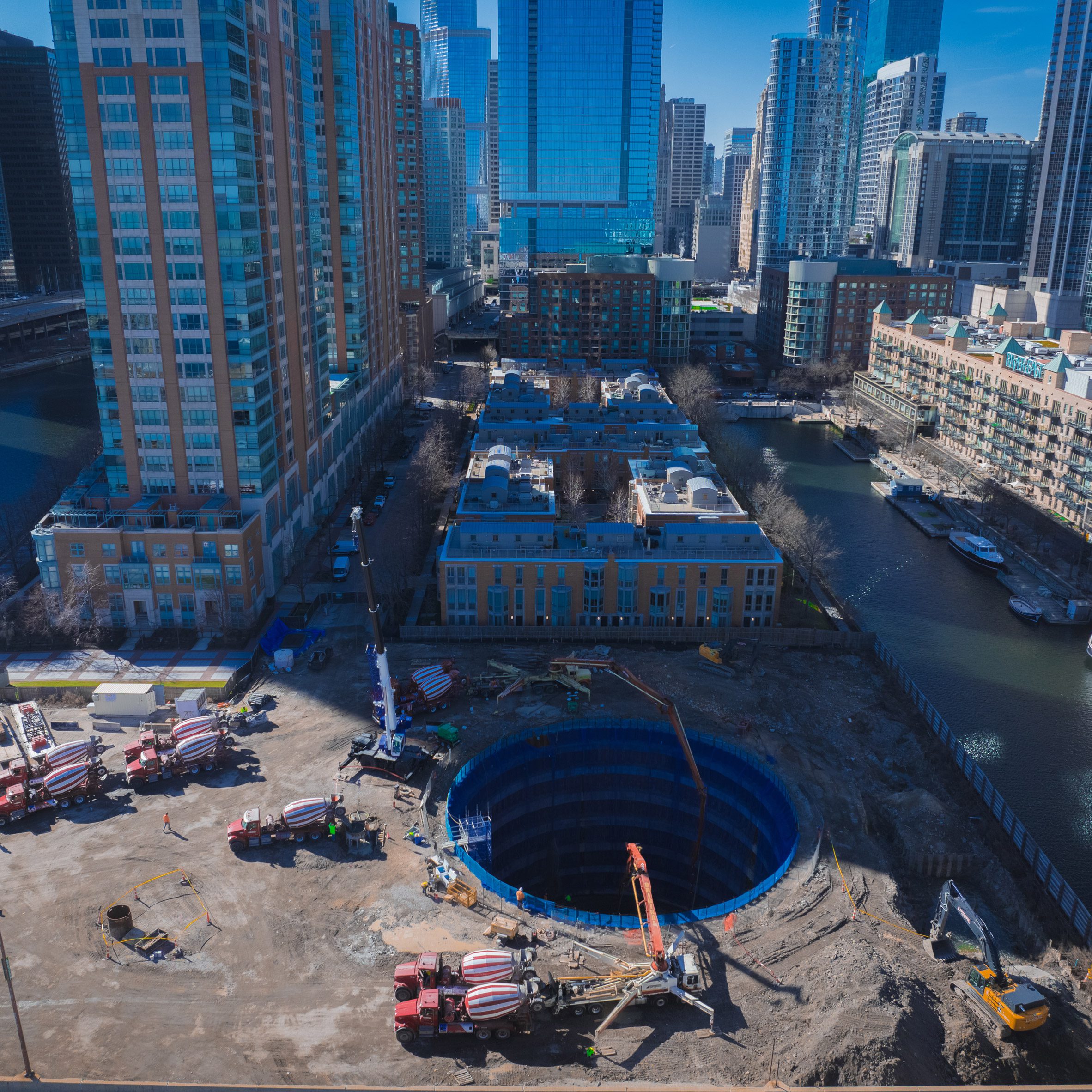 Construction commences on SOM skyscrapers at Chicago Spire site