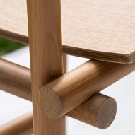 Detail of a wooden chair