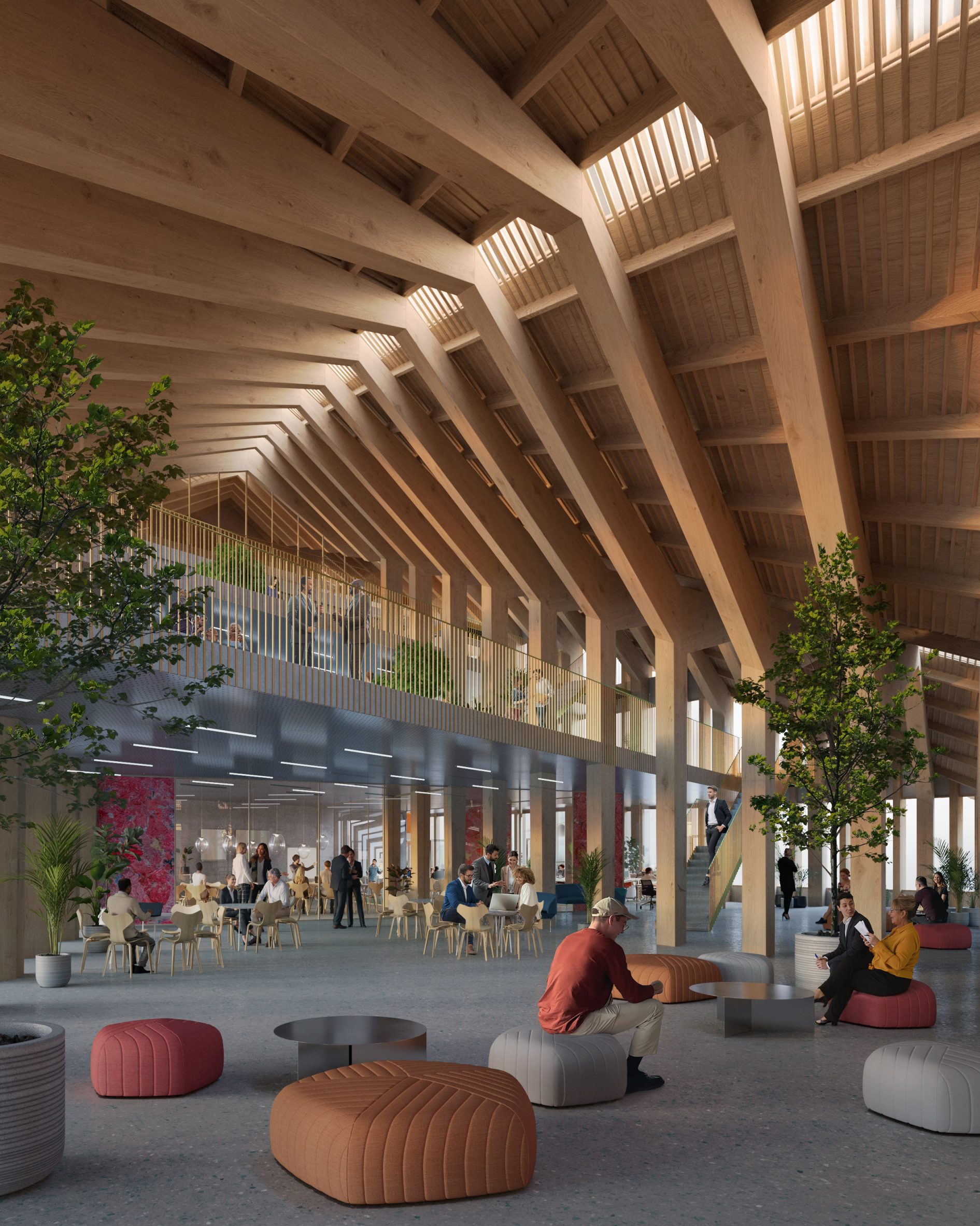 Mass-timber building by BIG