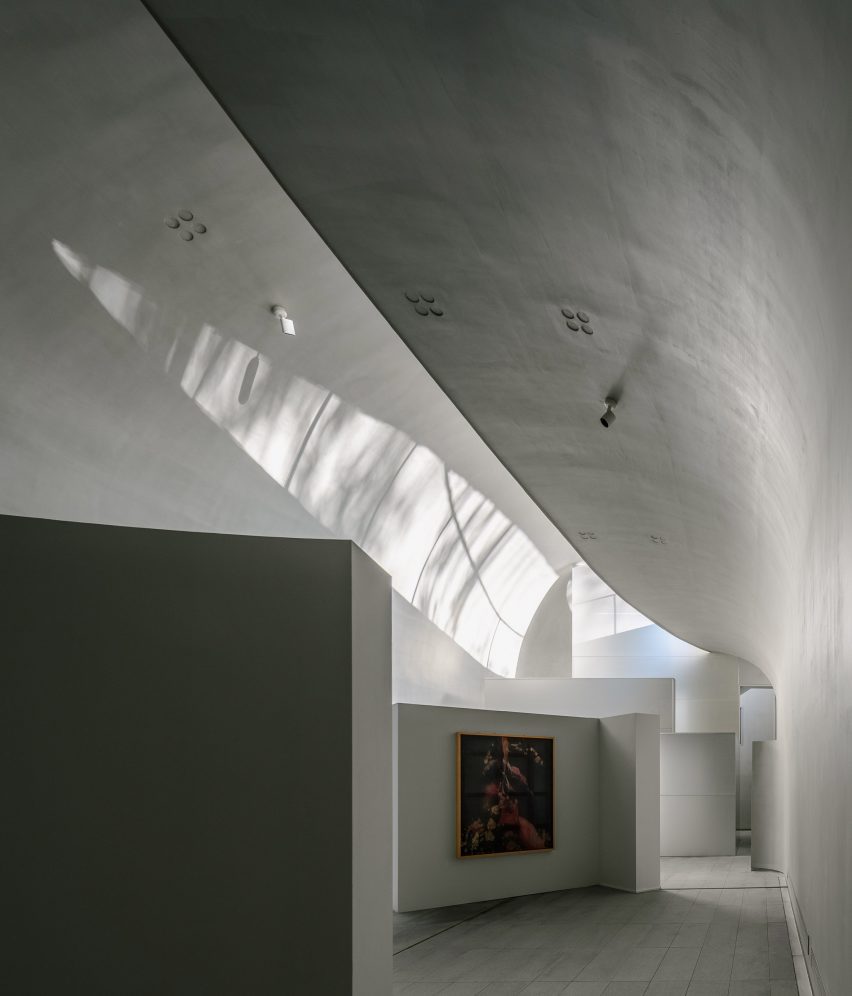 Vaulted interior at MAHA Art Centre by Buzz in Beijing