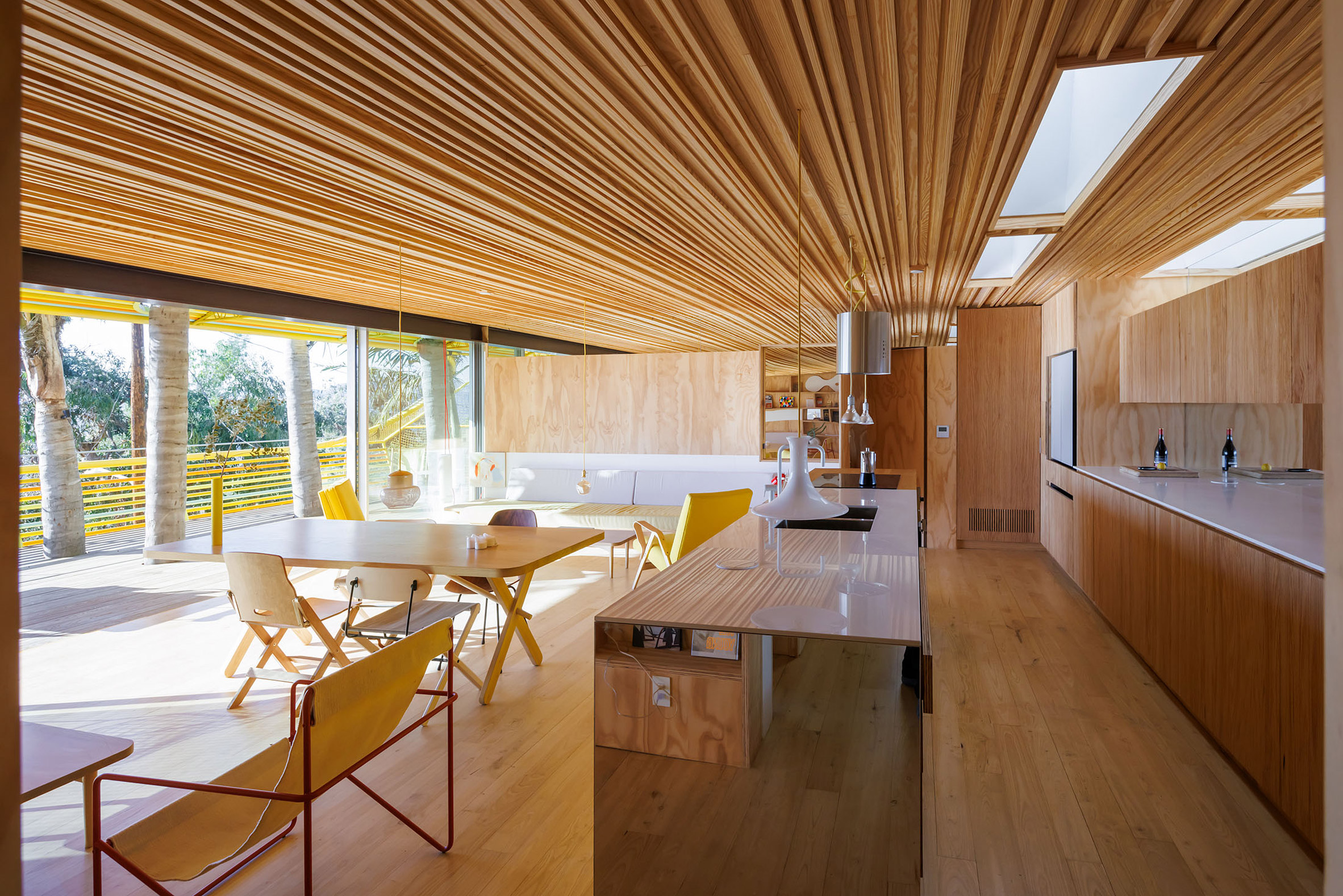 Wooden interiors in SelgasCano house