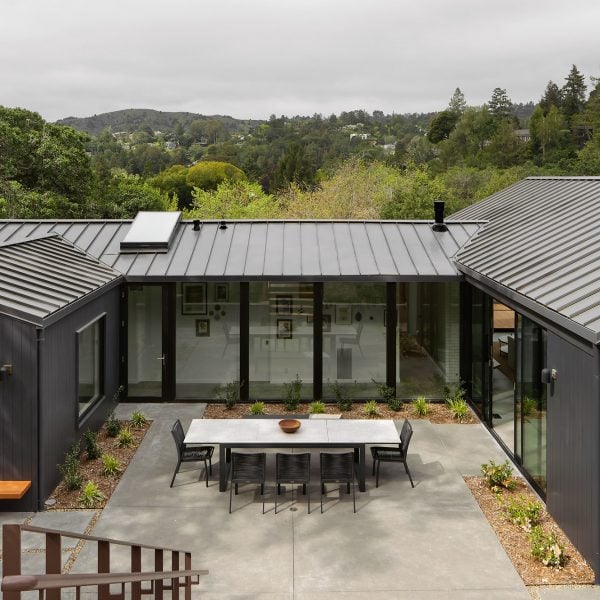 Michael Hennessey Architecture clads renovated California house with black cedar and metal