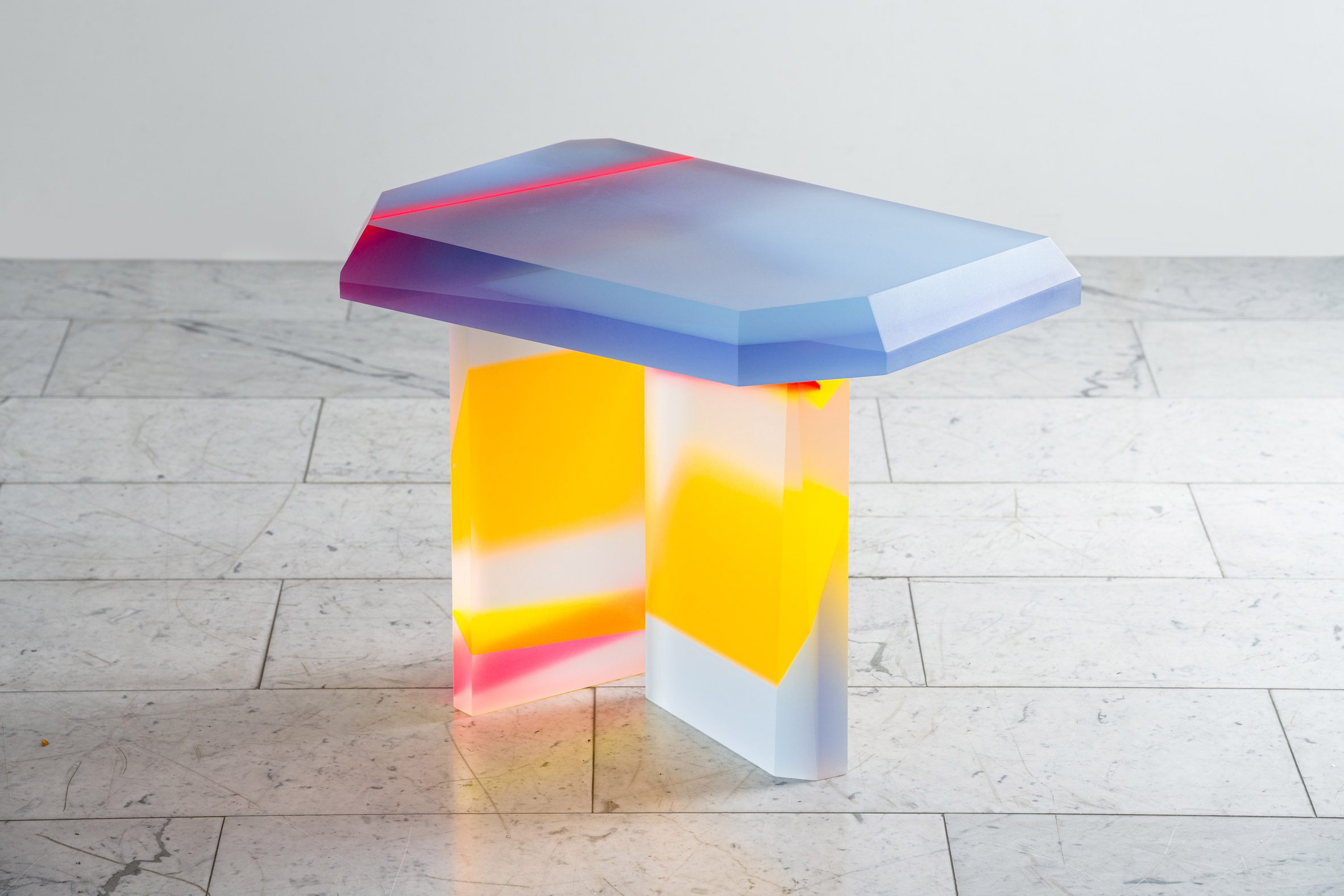 Bright-coloured furniture