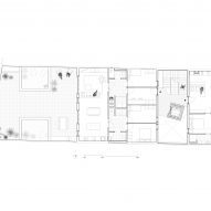 First floor plan of Churruca apartment block by Be Studio