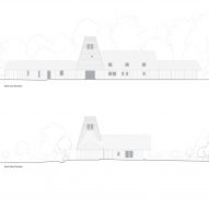 Elevation drawing of Breach House by Studio Bark