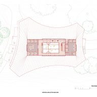 First floor plan of Karuizawa Commongrounds Bookstore by Klein Dytham Architecture