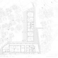 Plan drawing of The Harmeny Learning Hub by Loader Monteith and Studio SJM