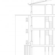 Updated section of townhouse extension by Mamout Architects