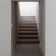 A concrete stair