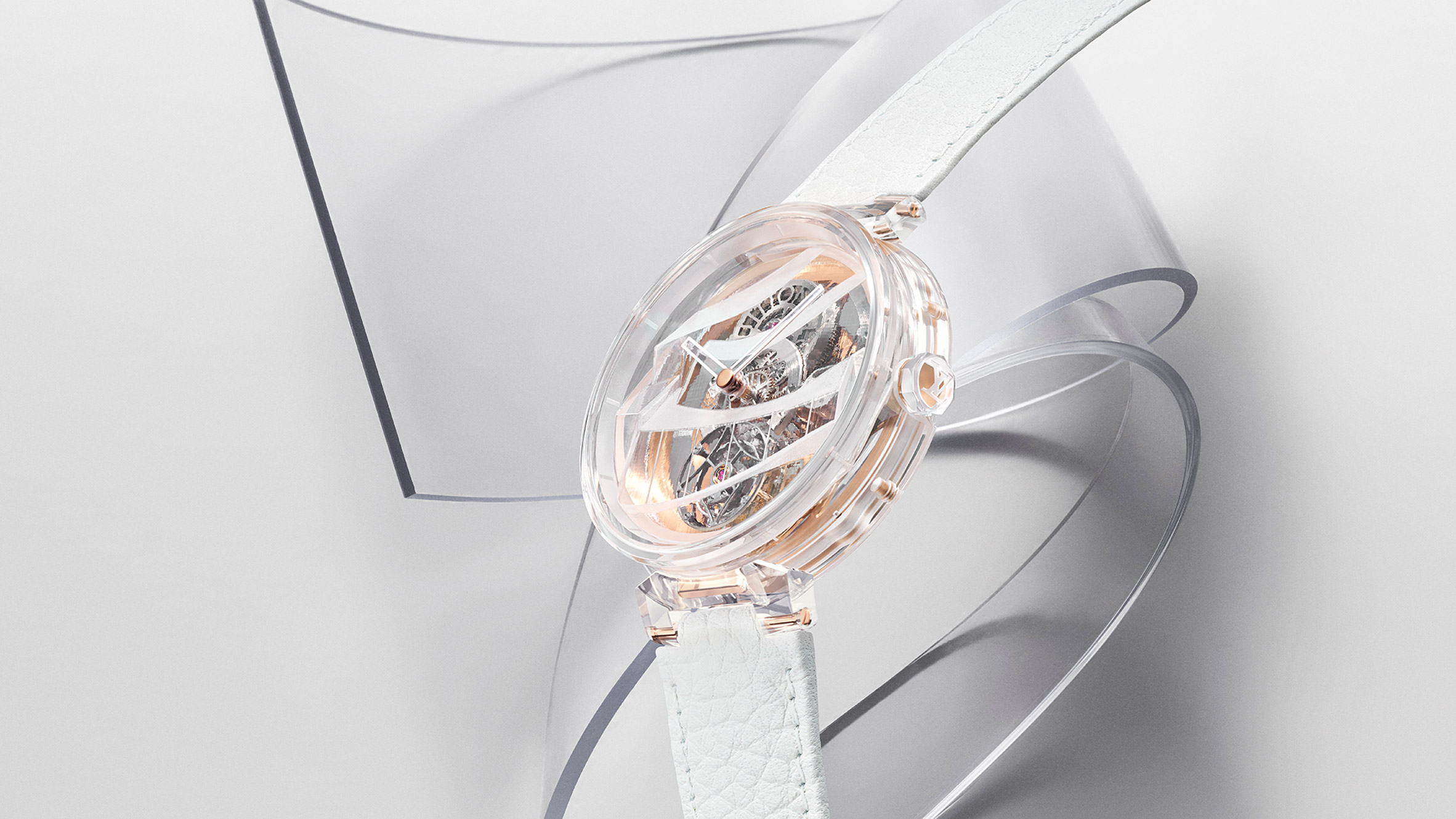Frank Gehry creates transparent watch for Louis Vuitton